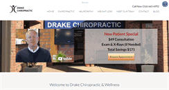 Desktop Screenshot of drakechiropractic.com