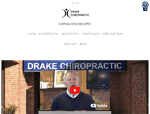 Tablet Screenshot of drakechiropractic.com
