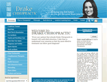 Tablet Screenshot of drakechiropractic.ie